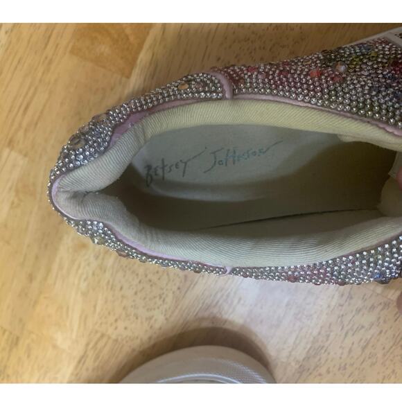 Betsey Johnson SB-Sidny Rhinestone Platform Sneakers Women’s Size 7.5M - Picture 4 of 7